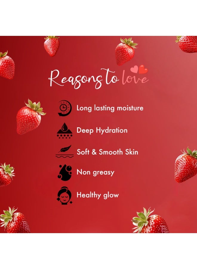 VCare V Care Delight Strawberry Milk shake Body Lotion 1L- Deep Moisturizing, Non-Greasy & Fast Absorbing, Gourmand Fragrance - Image 4